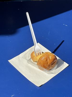 decent vegan baba al rum   at Vegan Art in Naples