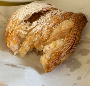 very good sfogliatella with vegan ricotta  at Vegan Art in Naples