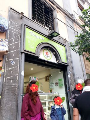 Outside at Vegan Art in Naples