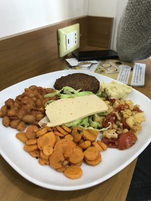 Piatto with seitan  at Vegan Art in Naples