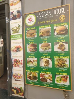Menu (from 25th July 2020) at Vegan Art in Naples
