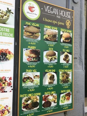 Menu at Vegan Art in Naples