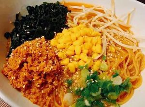 Spicy Miso Ramen at VegiLicious in Kouri