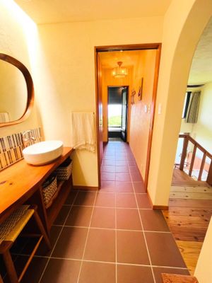 Washroom at VegiLicious in Kouri