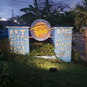 The sign outside Tillet Garden Center for the Arts, located at  4126 Anna's Retreat, Charlotte Amalie, VI 00802.  at Love Livin in St Thomas