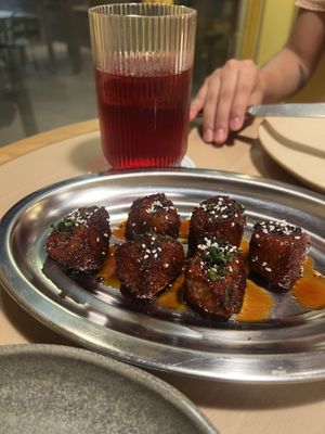 Tofu korean sauce  at Kind Kitchen in Barcelona