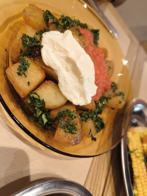 Patatas bravas at Kind Kitchen in Barcelona