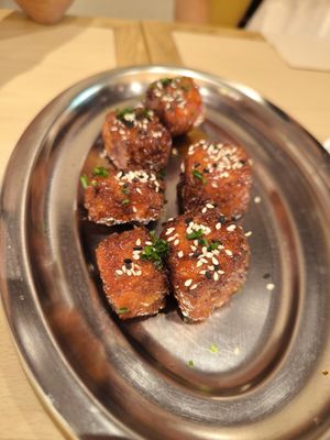 Nuggets de tofu at Kind Kitchen in Barcelona