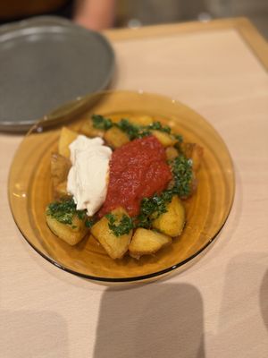 Patatas bravas  at Kind Kitchen in Barcelona