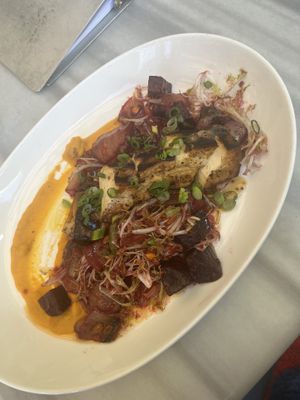 Grilled Tofu Plate  at Leon's Full Service in Decatur