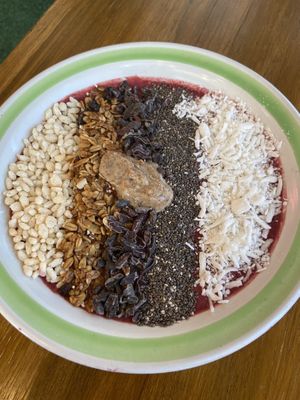 Açaí bowl at Verde Vegan in Acapulco