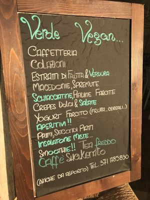 Menu at Verde Vegan in Acapulco