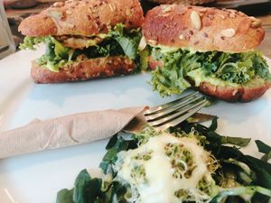 baguette condesa  at Verde Vegan in Acapulco