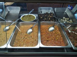 Buffet at Oasis Vegetaurant in Chiang Rai