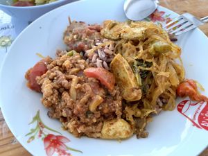   at Oasis Vegetaurant in Chiang Rai