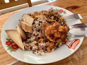   at Oasis Vegetaurant in Chiang Rai