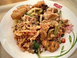   at Oasis Vegetaurant in Chiang Rai