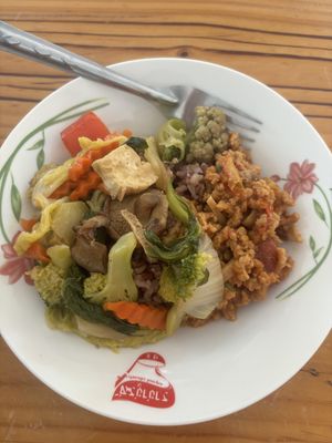   at Oasis Vegetaurant in Chiang Rai