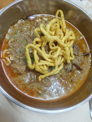 The Kao Soi, I did not like this dish at Oasis Vegetaurant in Chiang Rai