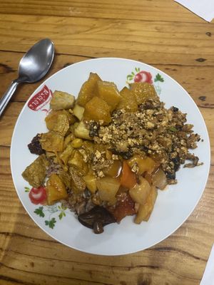   at Oasis Vegetaurant in Chiang Rai