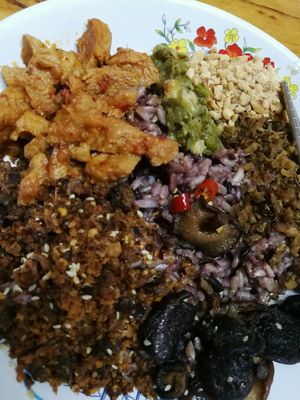 50 thb  at Oasis Vegetaurant in Chiang Rai