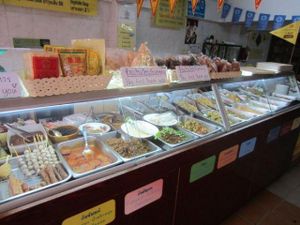 The food selection. at Oasis Vegetaurant in Chiang Rai