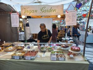 The stall at Vegan Garden London - Food Stand in South East London