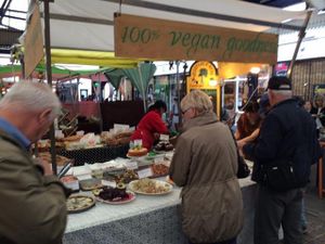 :) at Vegan Garden London - Food Stand in South East London