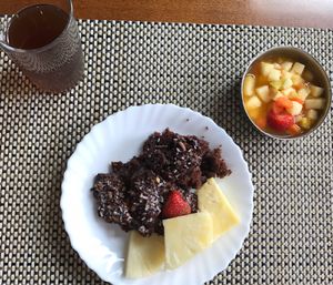 Beverage and desserts. at Dom Veggie in Curitiba