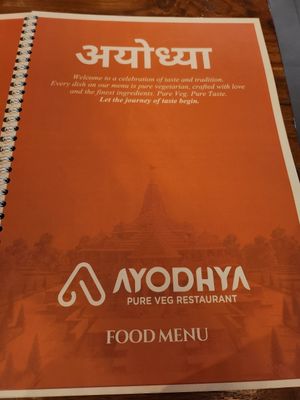 Menu july 2026 at AYODHYA Indian Pure Veg & Jain Restaurant BALI in Kuta