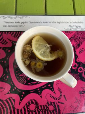 Tasty Winter Tea at Mahatma Cafe in Istanbul