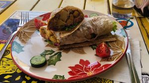 Chickpea Wrap at Mahatma Cafe in Istanbul