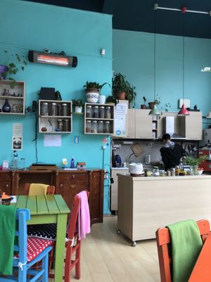Inside  at Mahatma Cafe in Istanbul