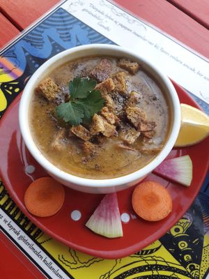 Mahatma soup at Mahatma Cafe in Istanbul