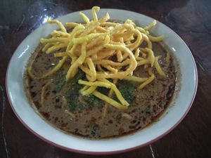 Khao soi  at Tamachat in Chiang Rai