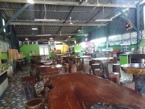 large seating area at Tamachat in Chiang Rai