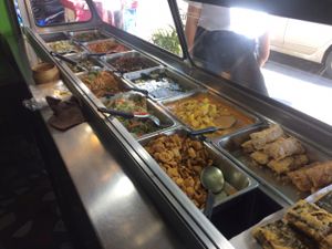 Prepared foods. Get there early for the most options. at Tamachat in Chiang Rai