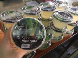 Aloe Vera jelly at Tamachat in Chiang Rai