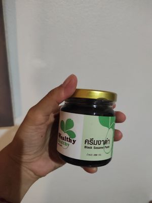 Black sesame tahini at Tamachat in Chiang Rai