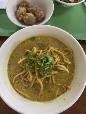 Khao Soi  at Tamachat in Chiang Rai