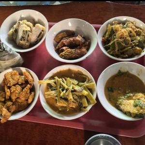 you can get an assortment of vegan meats to try at Tamachat in Chiang Rai