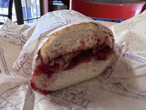 Vegan Pilgrim  at Ike's in Monterey