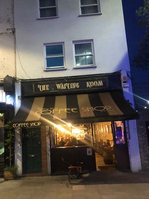 I took this as we left so blame the margaritas for its’ wonkiness! Very welcoming café.  at The Waiting Room in South East London