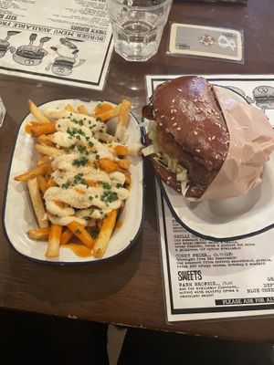 left: penthouse fries, right: SoCol  at The Waiting Room in South East London