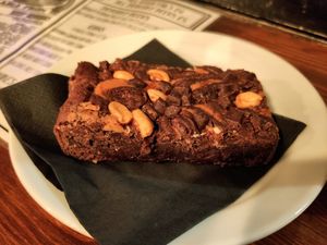 Snickers brownie at The Waiting Room in South East London
