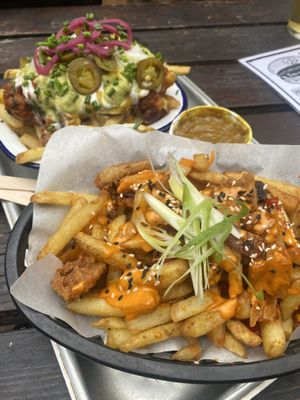 Spice bag fries  at The Waiting Room in South East London