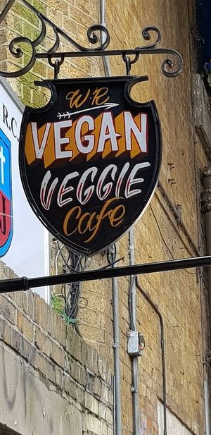 Sign at The Waiting Room in South East London