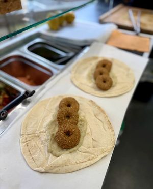 Falafel  at Falafel Nar - Syrian Restaurant in Frankfurt