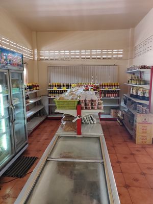 Small Market inside at Porwin Vegetarian in Chiang Rai