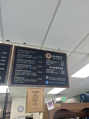 Breakfast menu  at Bavarian Bagel Co. in Cashmere